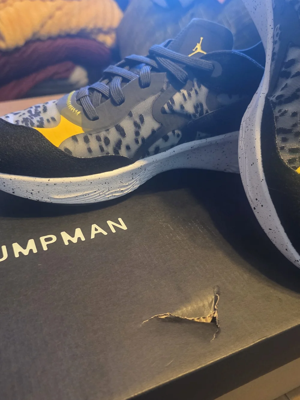 Air Jordan Delta 3 Low Men’s Grey Black & Yellow Sneakers
